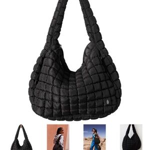 Stylish Black Quilted Women's Bag